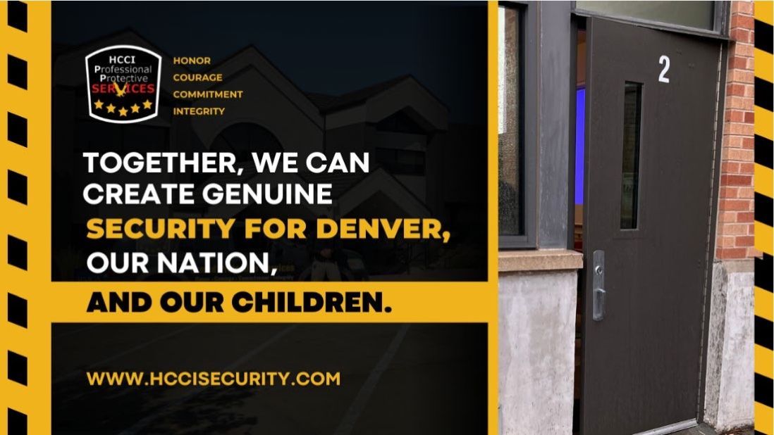 A sign that says together we can create genuine security for denver our nation and our children