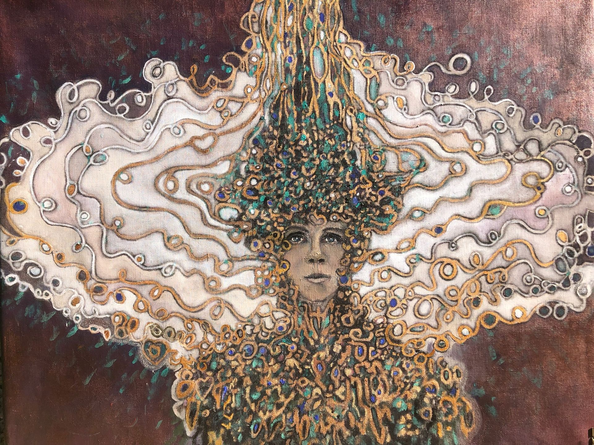 LS' 2023, THOUGHTS, acrylic paint on canvas, 80 x 100 CM.