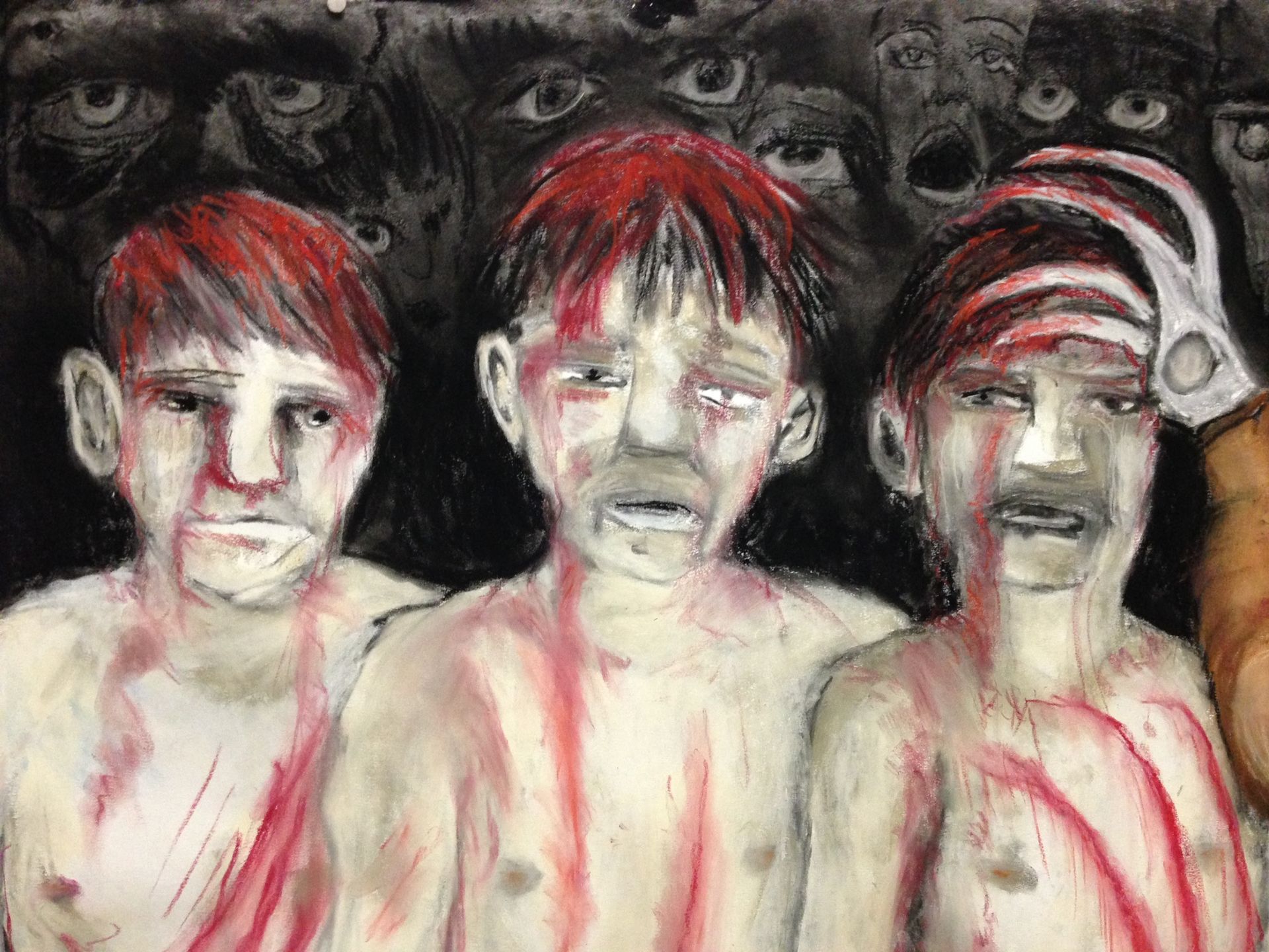 LS' 2018, Faithness, chalk on paper.