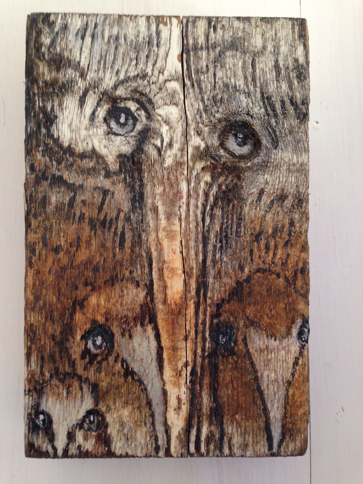 LS' 2018, Family, acrylic paint on wood.