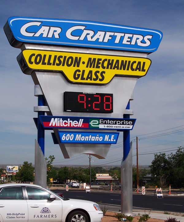 Car repair signs - Pylon signs in Albuquerque, NM