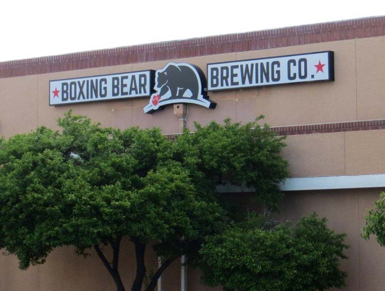 Boxing Bear Brewing Co sign - Cabinet signs in Albuquerque, NM