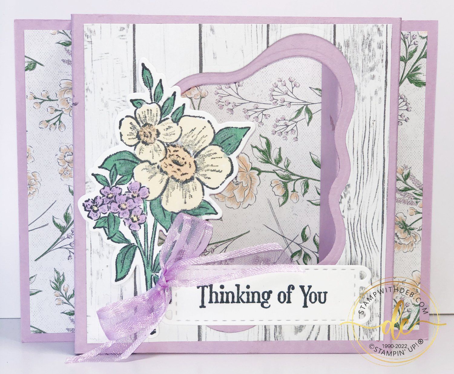 Fresh Freesia and Blessings of Home Pop Up Card