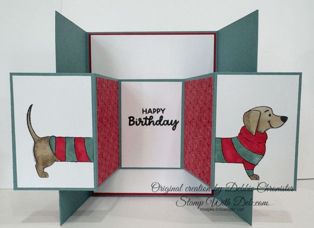 LONG TIME NO SEE GATEFOLD POP UP CARD