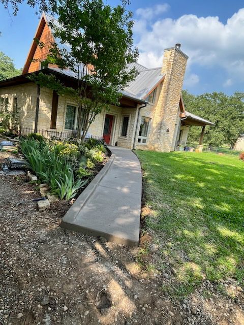 House with a Concrete Walkway in front of it - Rockwall, TX - G & G Construction Co.