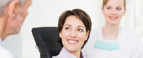 Woman smiling