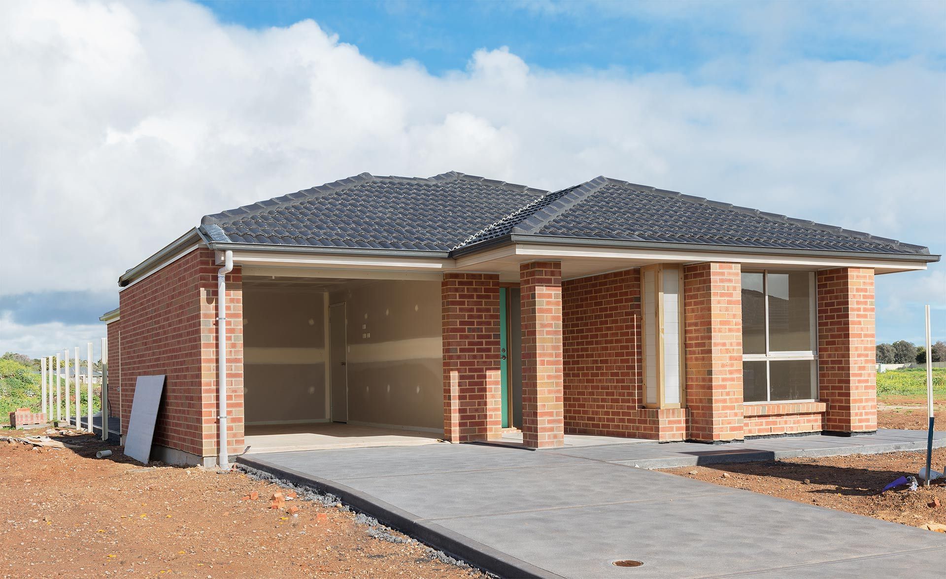 Car Concrete Driveway For A New House In Hervey Bay QLD