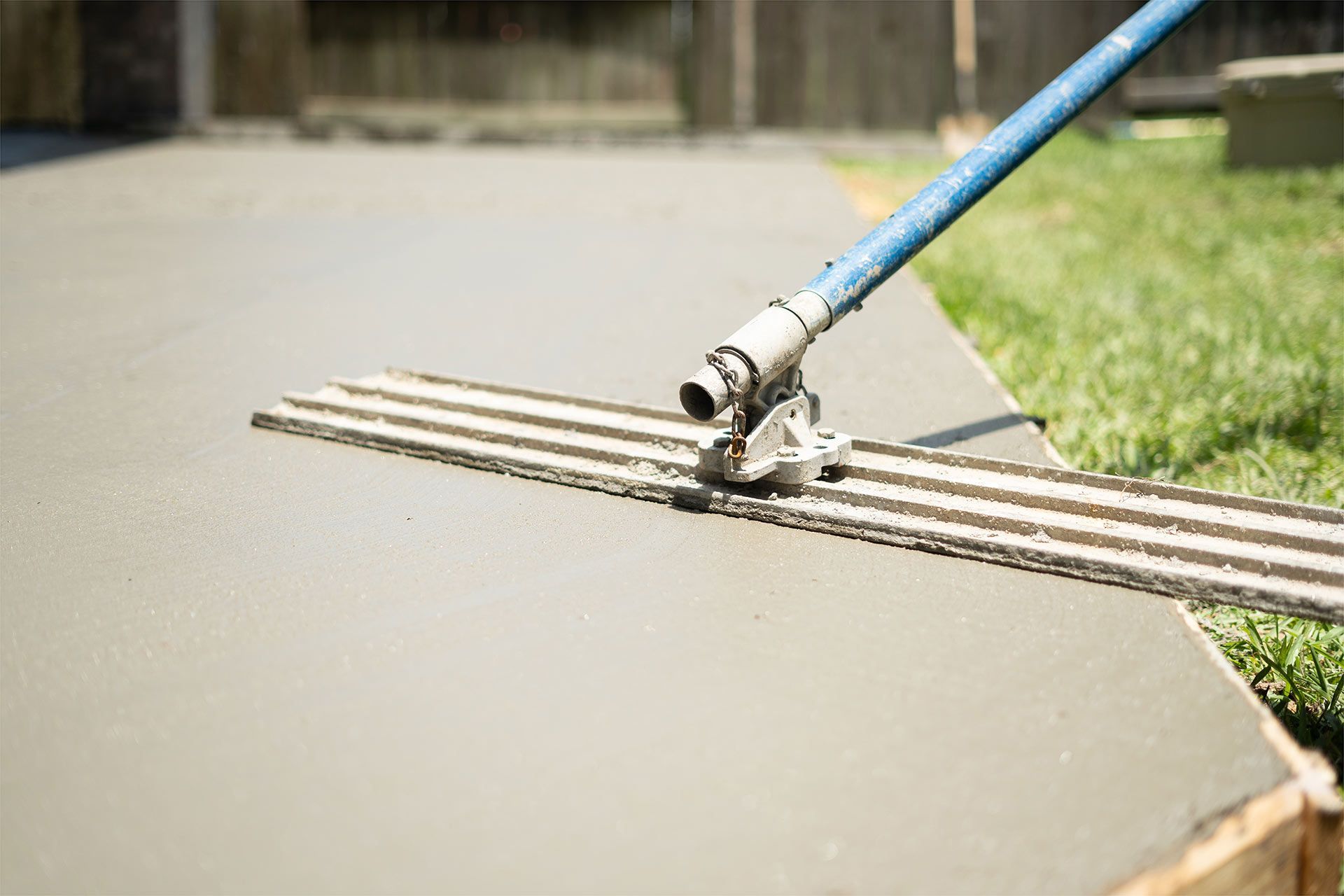 Screeding Concrete Path In Hervey Bay