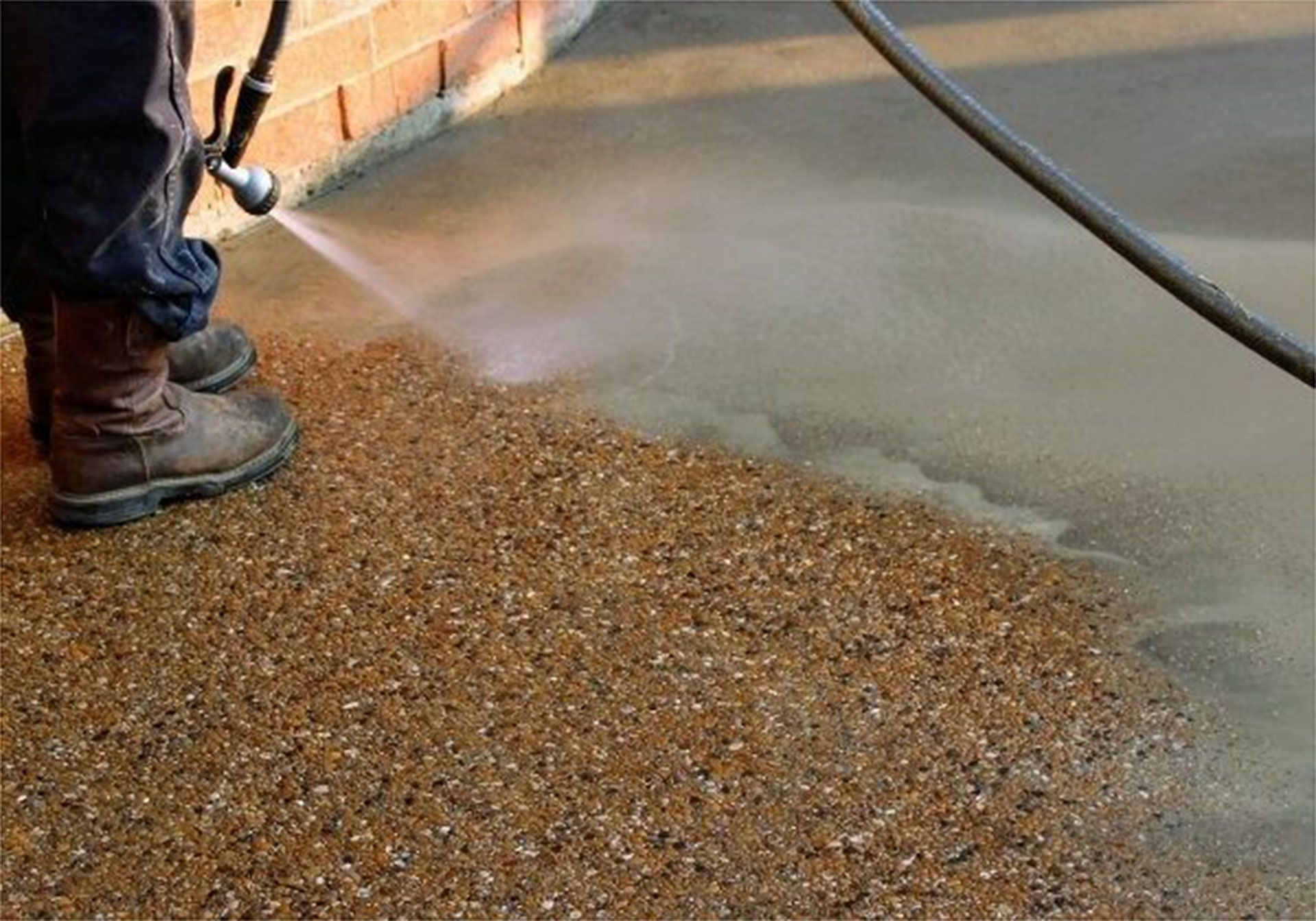 New Exposed Aggregate Concrete Patio In Hervey Bay Australia