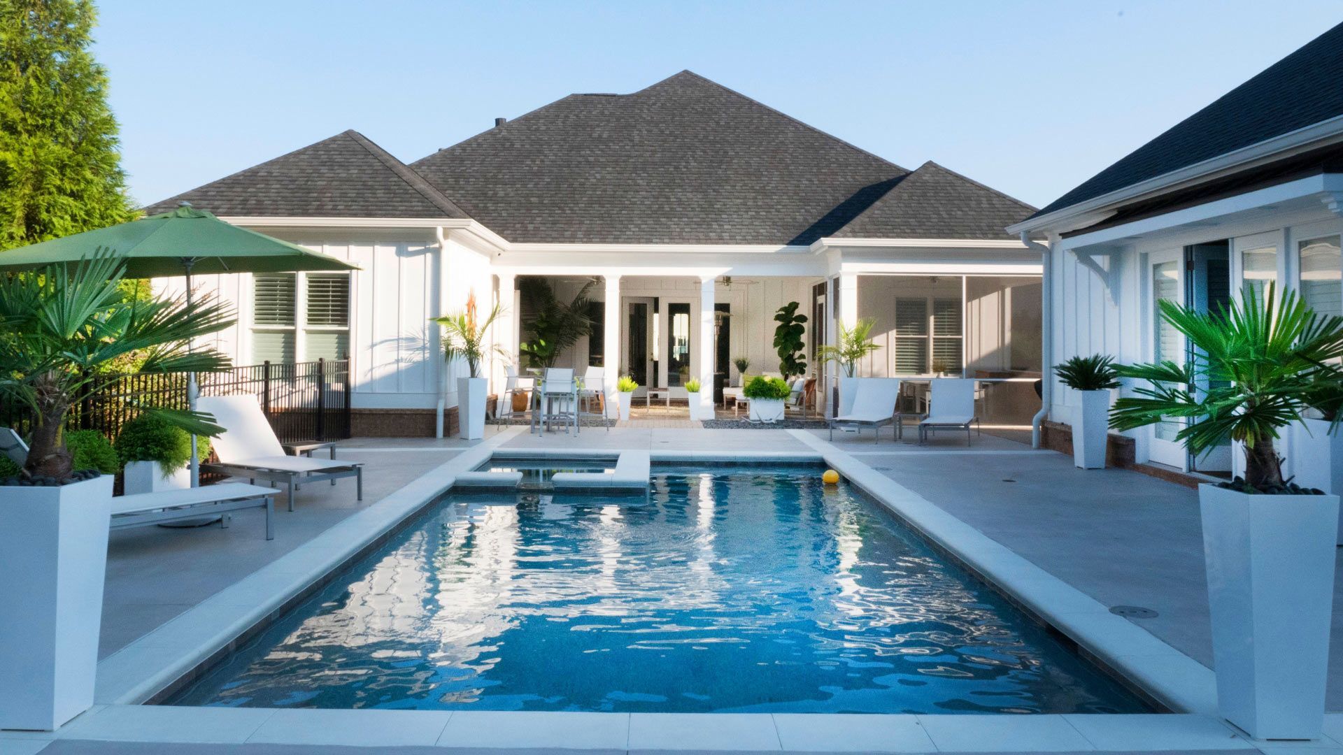 Newly Constructed Exposed Aggregate Pool Surround In Hervey Bay QLD