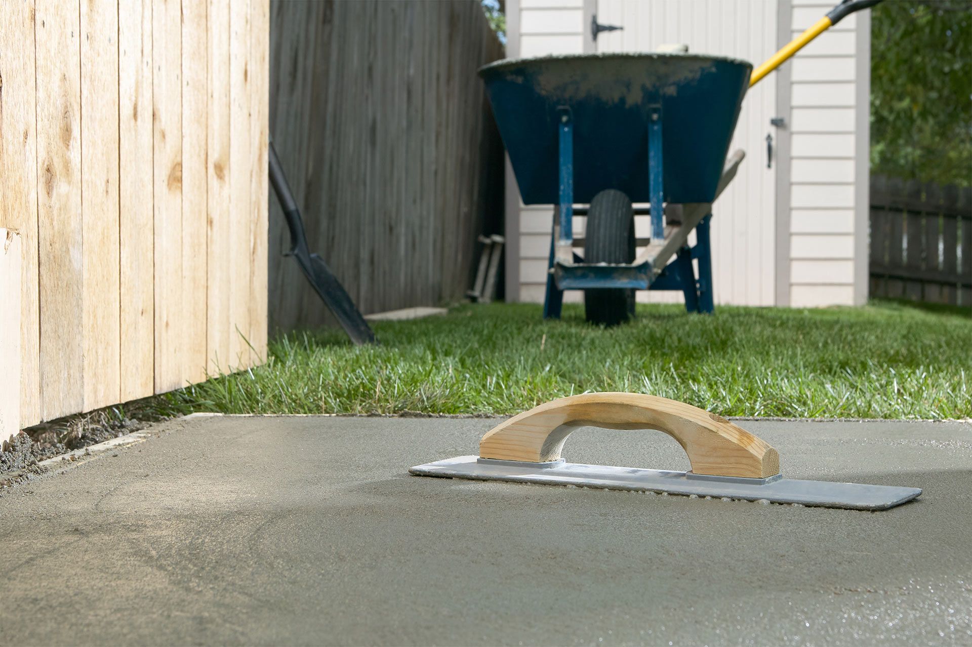 New Garden Shed Concrete Slab In Hervey Bay Australia