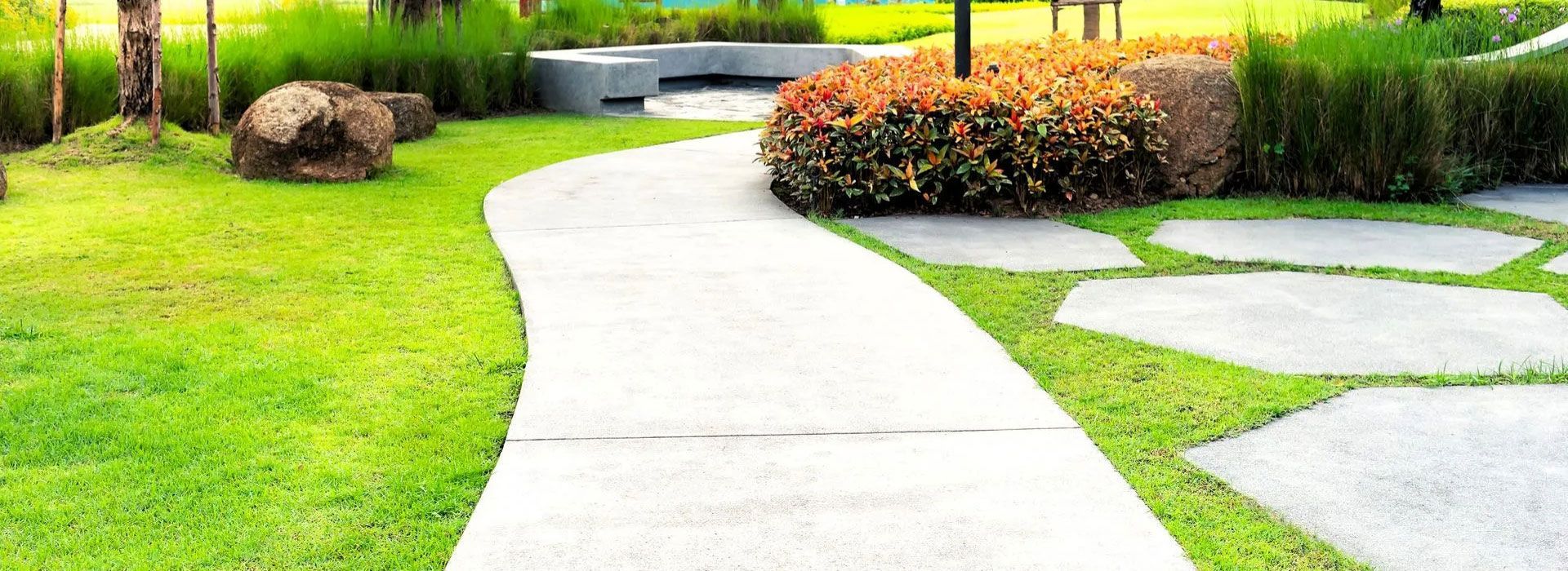 Modern Concrete Pathway In Hervey Bay