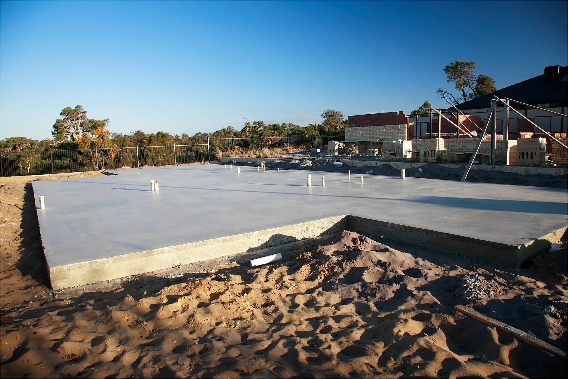 New Shed Concrete Slab InTorquay QLD Australia