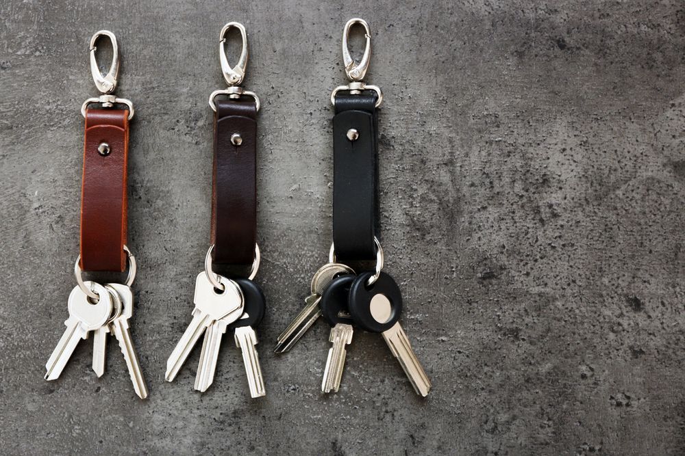 Three Leather Keychains — Active 24/7 Locksmith and Security Services Forster In Old Bar, NSW