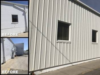 Cotterman & Company, Inc Sheet Metal Siding Installation Before & After