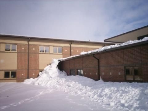 Gutter in need of winter repair