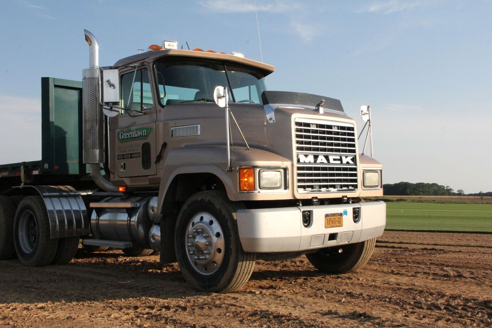 Logo sign—sod farming in Wading River, NY