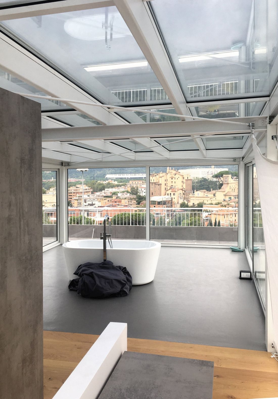 struttura in vetro per villa