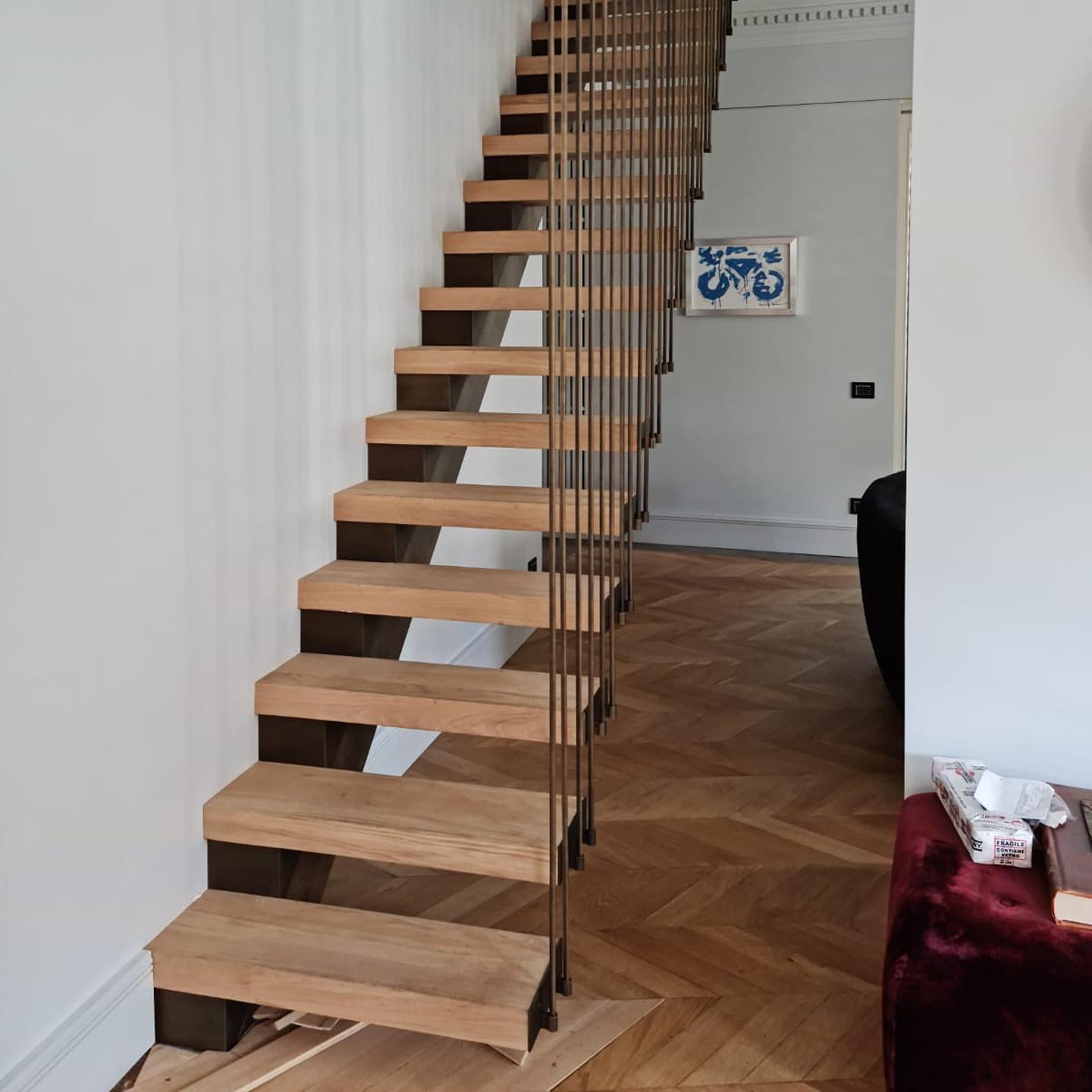 scala in legno e metallo