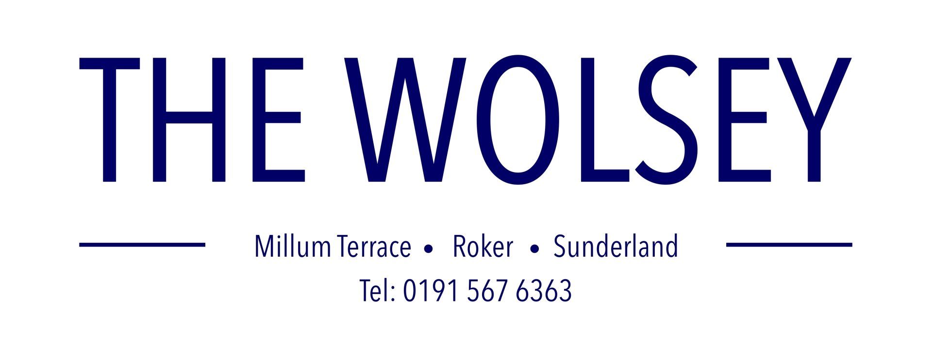 The word wolsey is on a white background