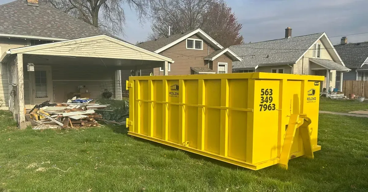 Roling Dumpsters roll-off dumpster rental in Davenport IA
