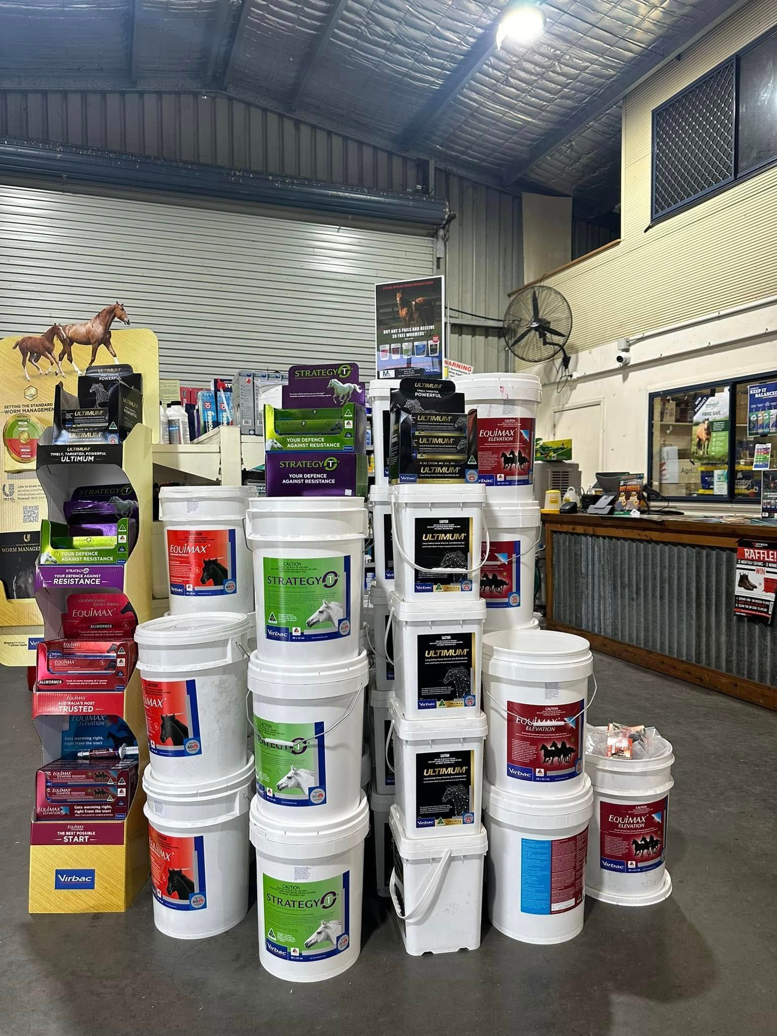 A Bunch of Buckets Are Stacked on Top of Each Other in a Room — MacCallum & Company In Scone, NSW