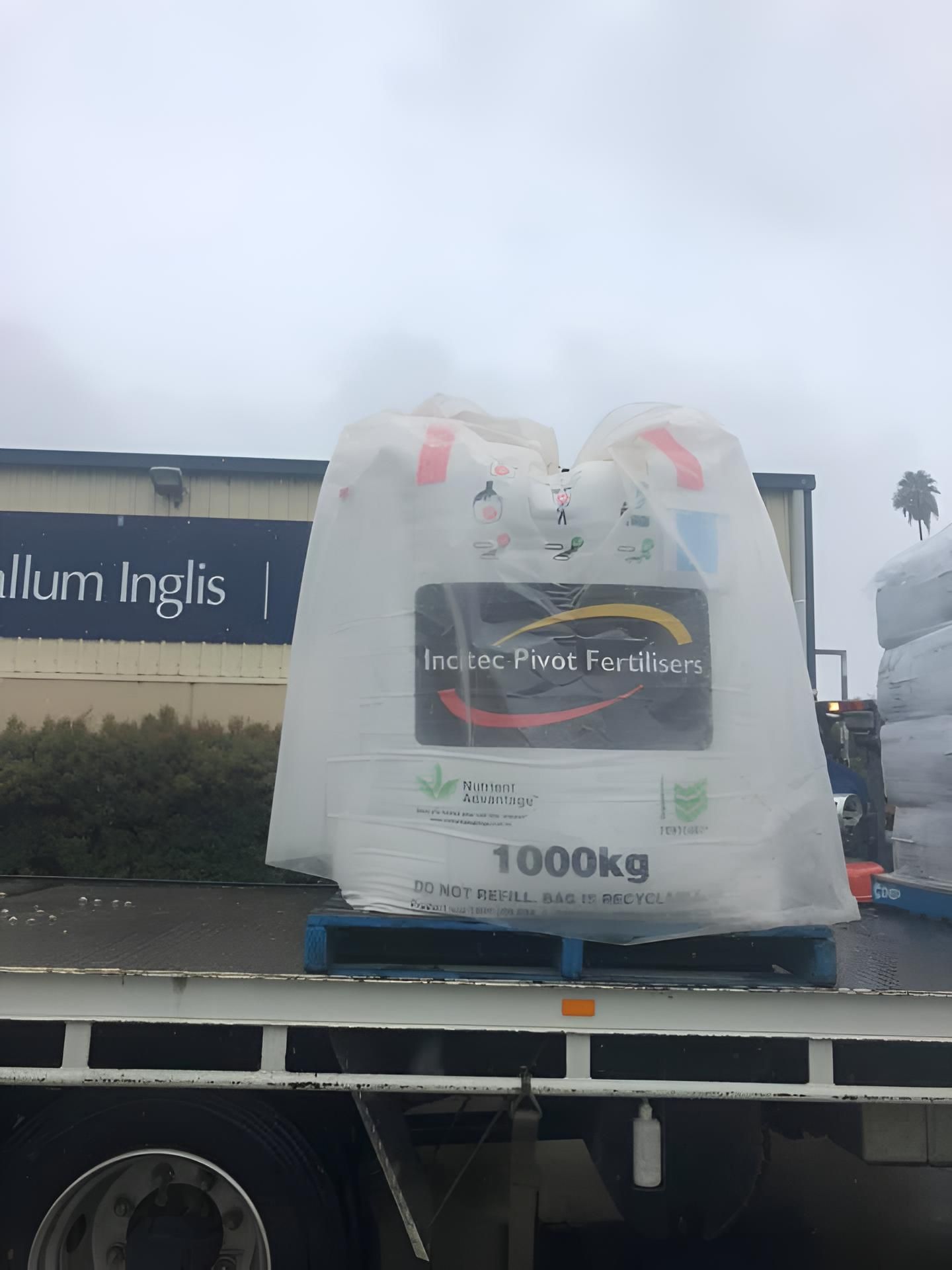 A Large Bag of Ice is on the Back of a Truck — MacCallum & Company In Scone, NSW