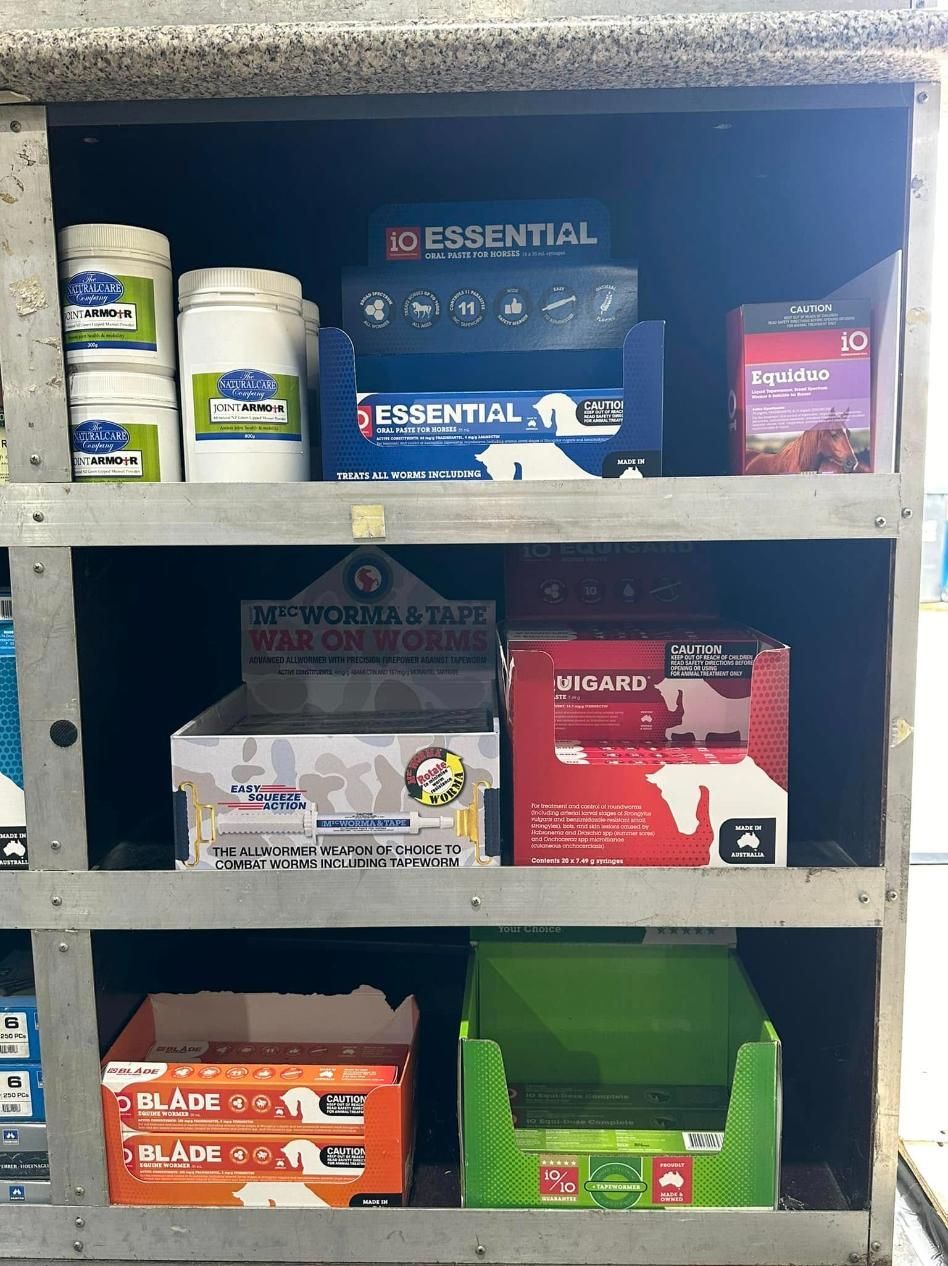 A Shelf Filled With Lots of Different Types of Products — MacCallum & Company In Scone, NSW