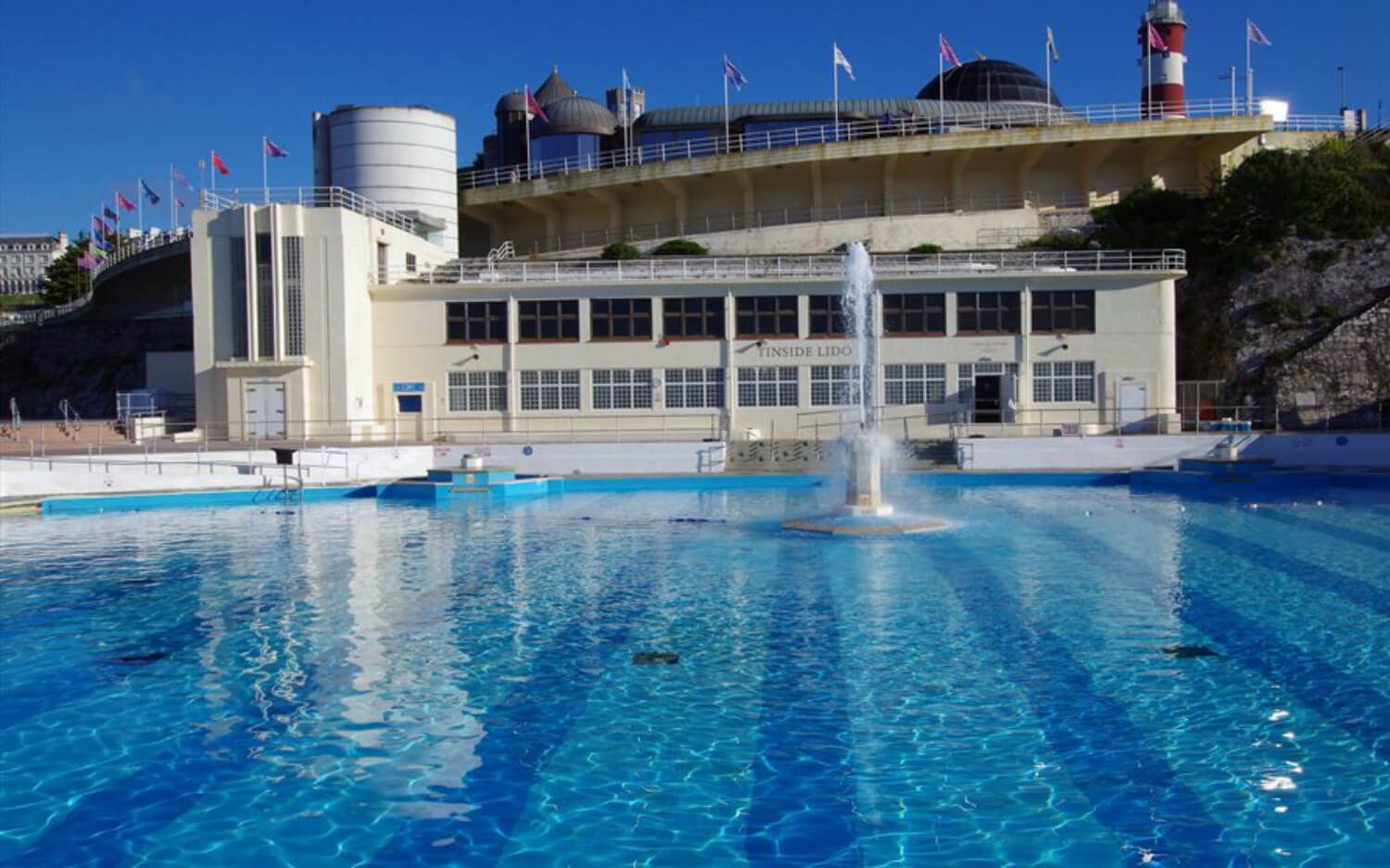 Historic swimming pool conservation project at Tinside Lido, Plymouth, Devon