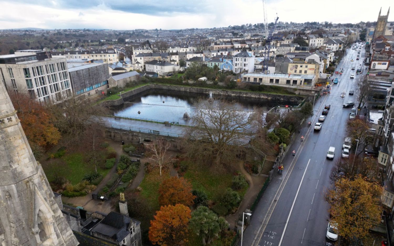 Drone photos of Drake's Reservoir