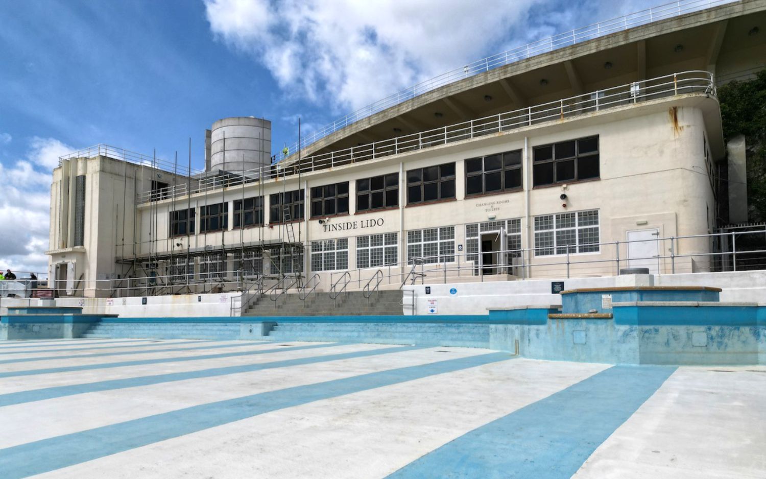 Tinside before repair work