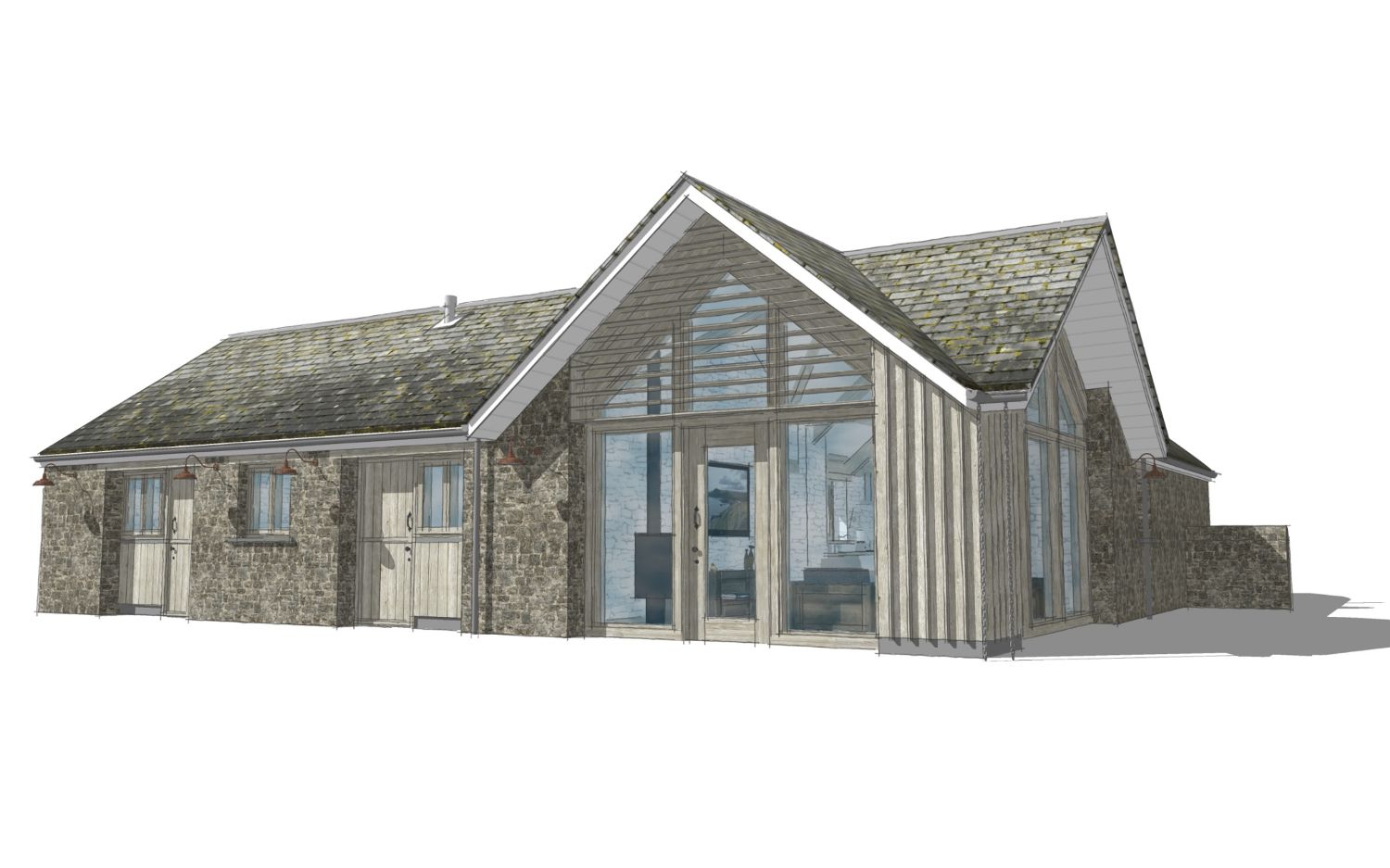 Sketch of barn conversion
