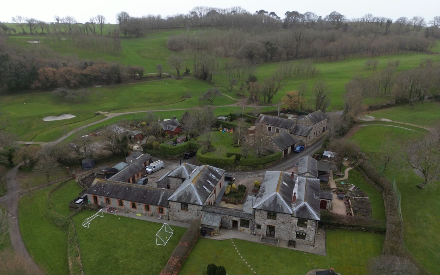 Drone photo of the Old Granary