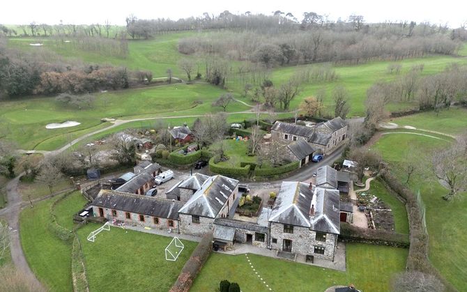 Drone photo of the Old Granary
