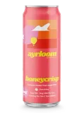 Pink Aybooti honeycrisp apple can with pastel clouds and sun graphic