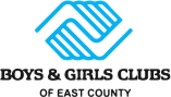 Logo for Boys & Girls Clubs of East County: blue hands intertwined with text below.
