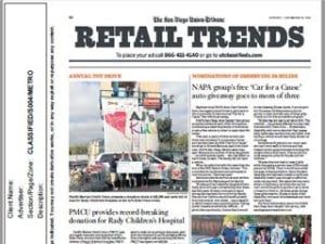 Newspaper page titled 