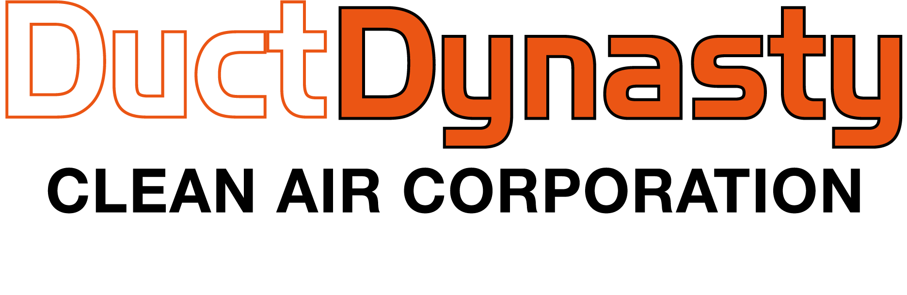 A logo for duct dynasty clean air corporation