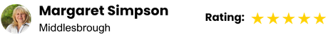 5 star review Margaret Simpson