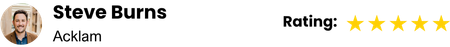 5 star review Steve Burns