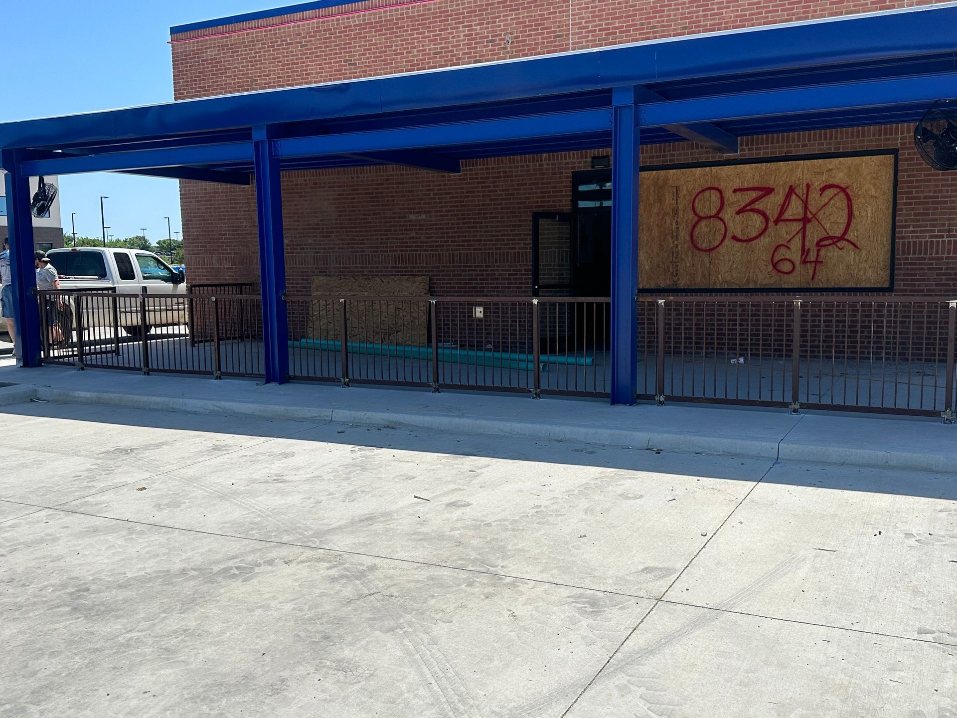 A building with the number 8342 written on it