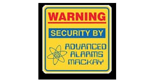 Warning sign – Advanced Alarms Mackay in Mackay, QLD
