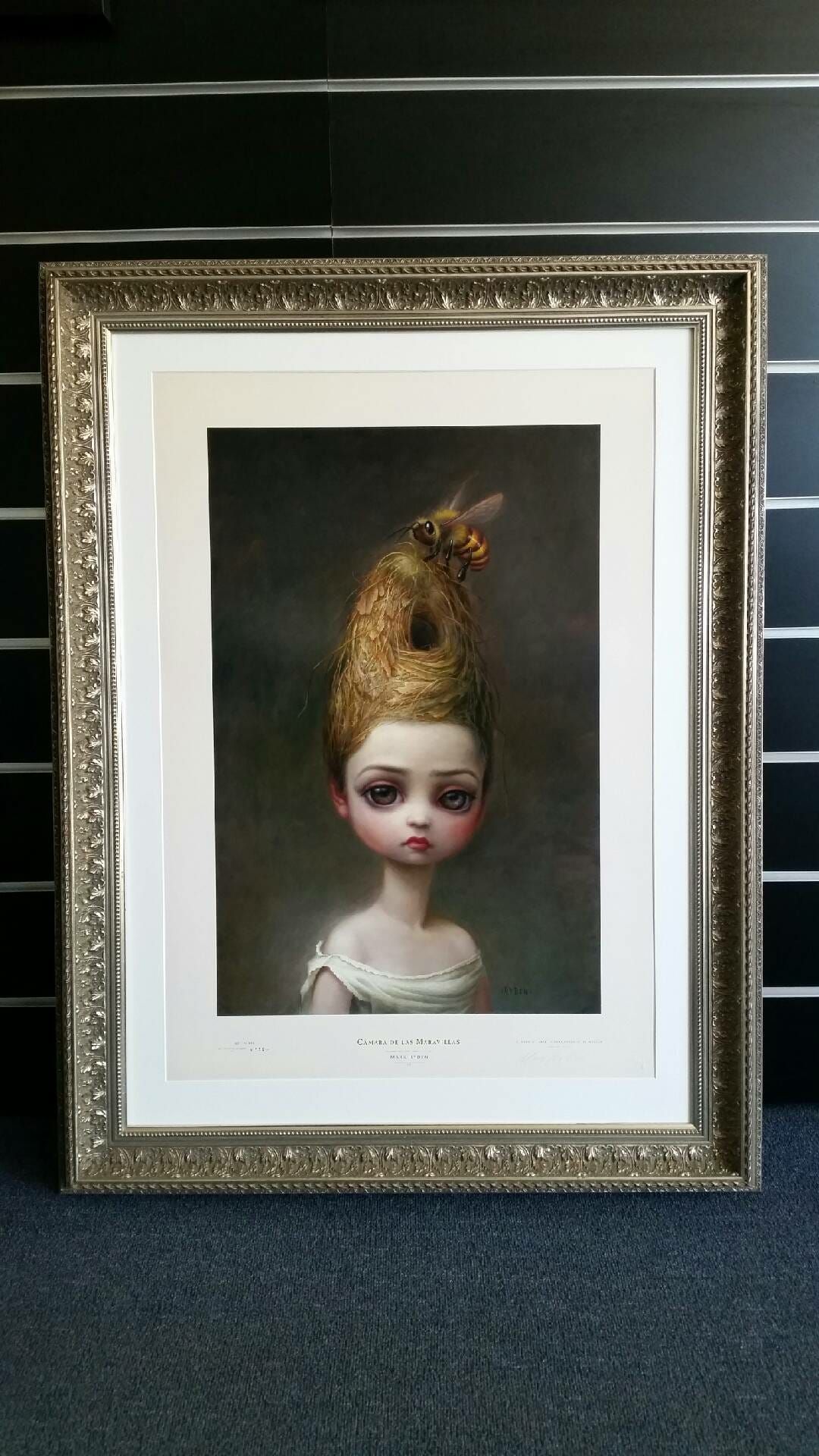 a golden color designer photo frame