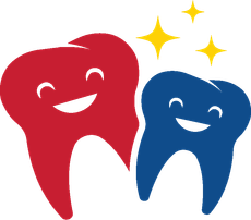 Smiling, clean teeth with sparkling effects.