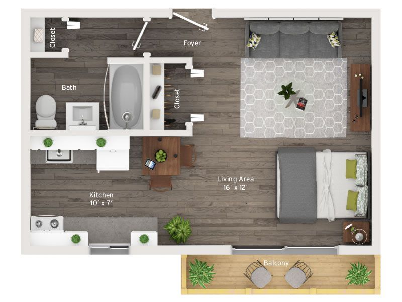 Floor plan - Studio