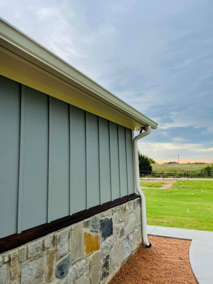 A residential gutter replacement in Fort Worth, TX by PT Gutters