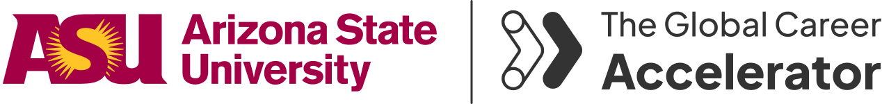 Wayne State University and The Global Career Accelerator logos