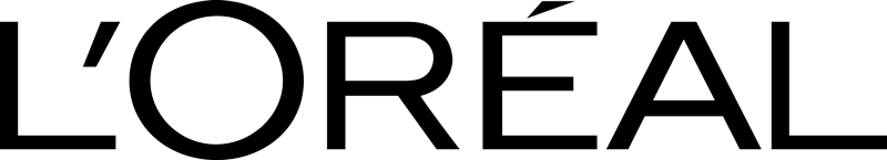 L'Oréal logo in black text.