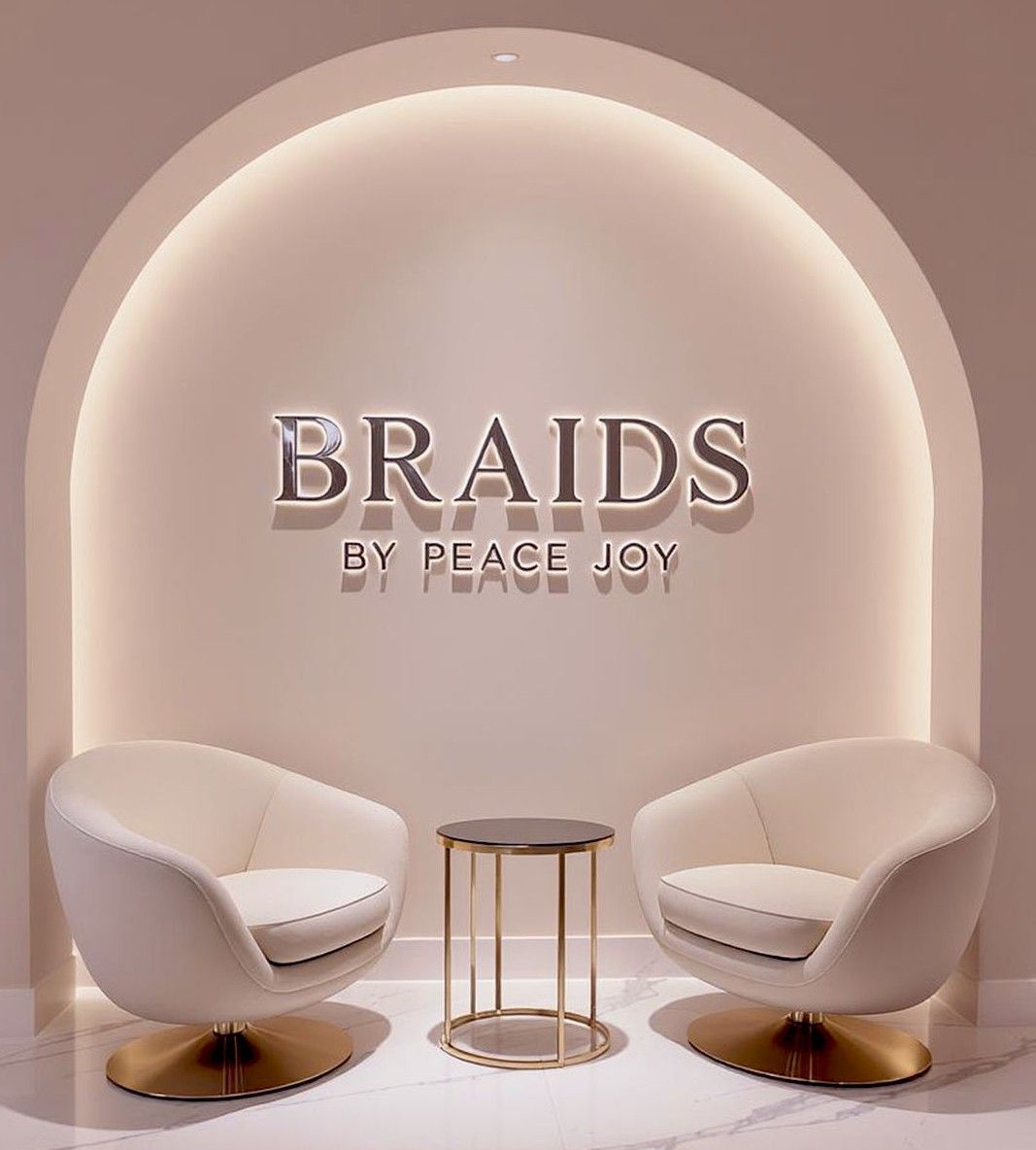 Elegant hair salon interior with 