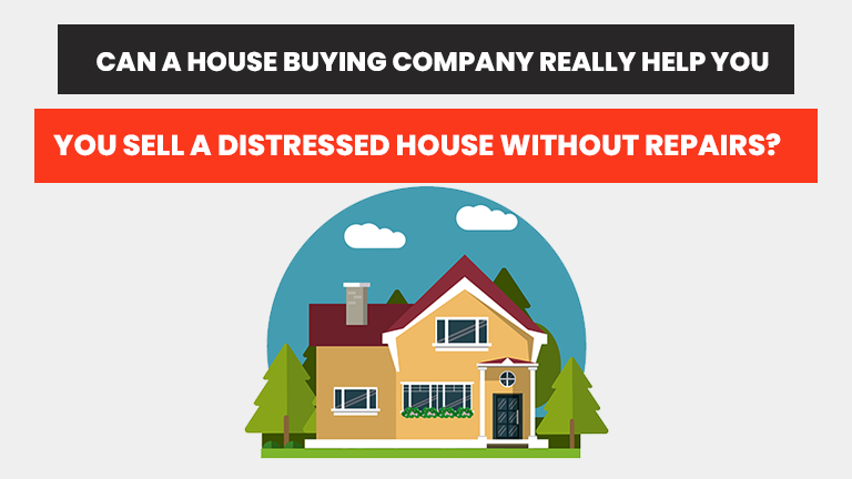 A house with a red roof and the words `` we buy homes during foreclosure '' below it.